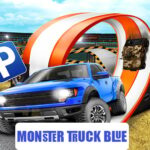 Monster-Truck-Parking Free 3D Blue